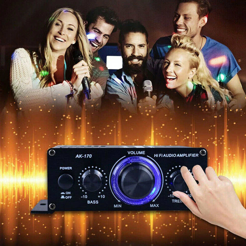 AK170 미니 디지털 전원 오디오 자동차 앰프 홈 시 - Audio Music Generator 리뷰 및 가격