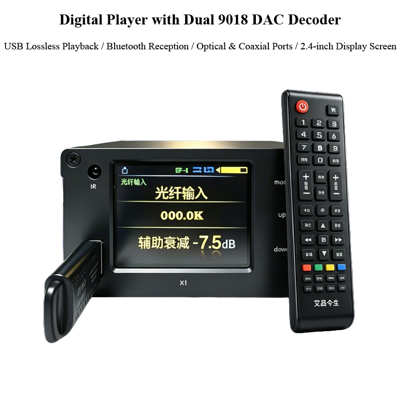 듀얼 ES9018K2M 디지털 오디오 플레이어 DSD5 - Audio Music Mp3 Free 리뷰 및 가격