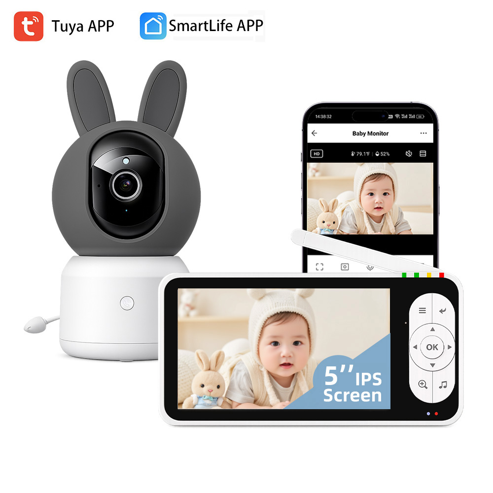 5인치 1080P 화면 투야 스마트 WiFi 베이비 모 - Audio Detect Music 리뷰 및 가격