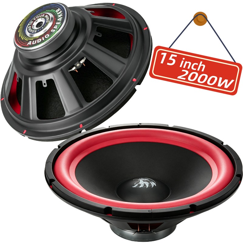 1pcs 15 인치 자동차 서브 우퍼 2000W 스테레 - Audio Music Generator 리뷰 및 가격