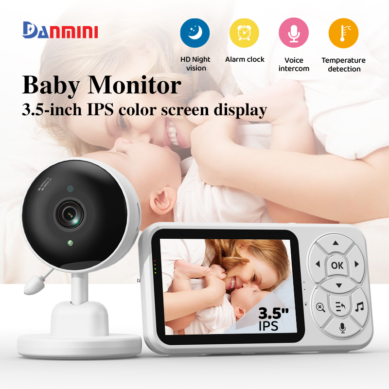 Danmini 3.5인치 베이비 모니터 컬러 스크린 디 - Audio Detect Music 리뷰 및 가격