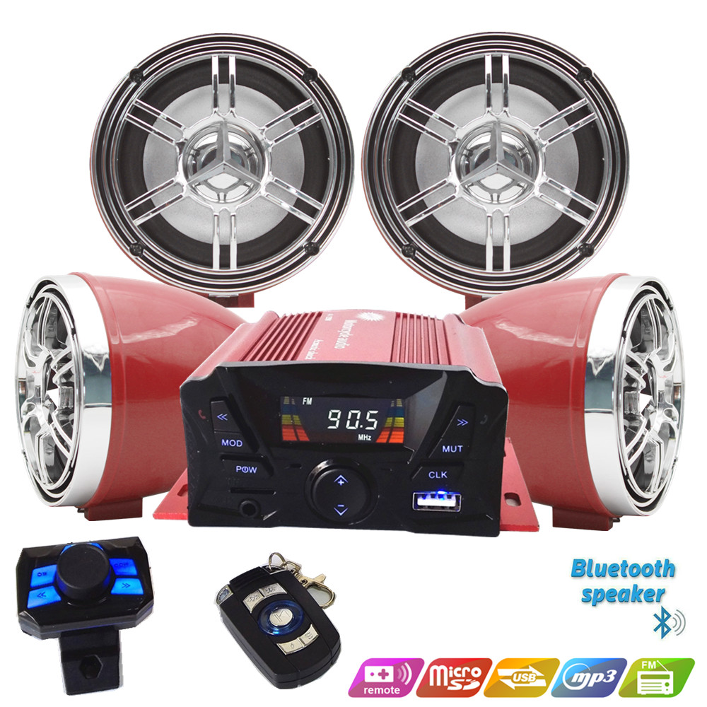 12V 4채널 UTV ATV 골프 카트 오토바이 방수  - Audio Music Mp3 Free 리뷰 및 가격
