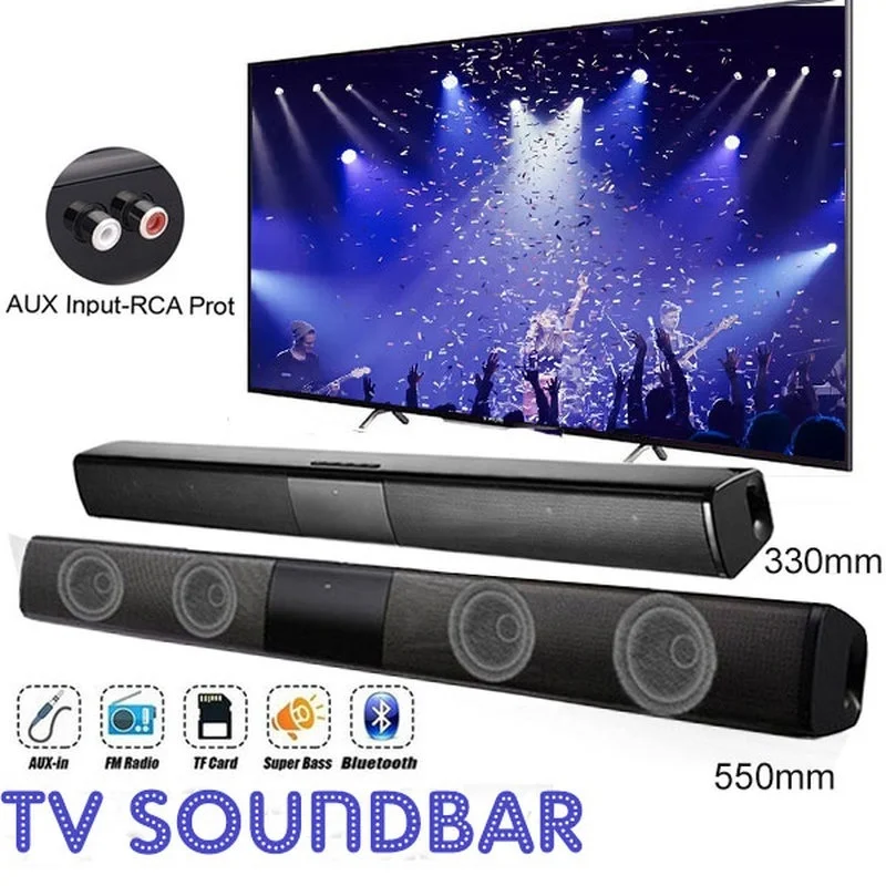 TV 컴퓨터 용 40W 고출력 사운드 바 무선 블루투스 - Audio Music Generator 리뷰 및 가격