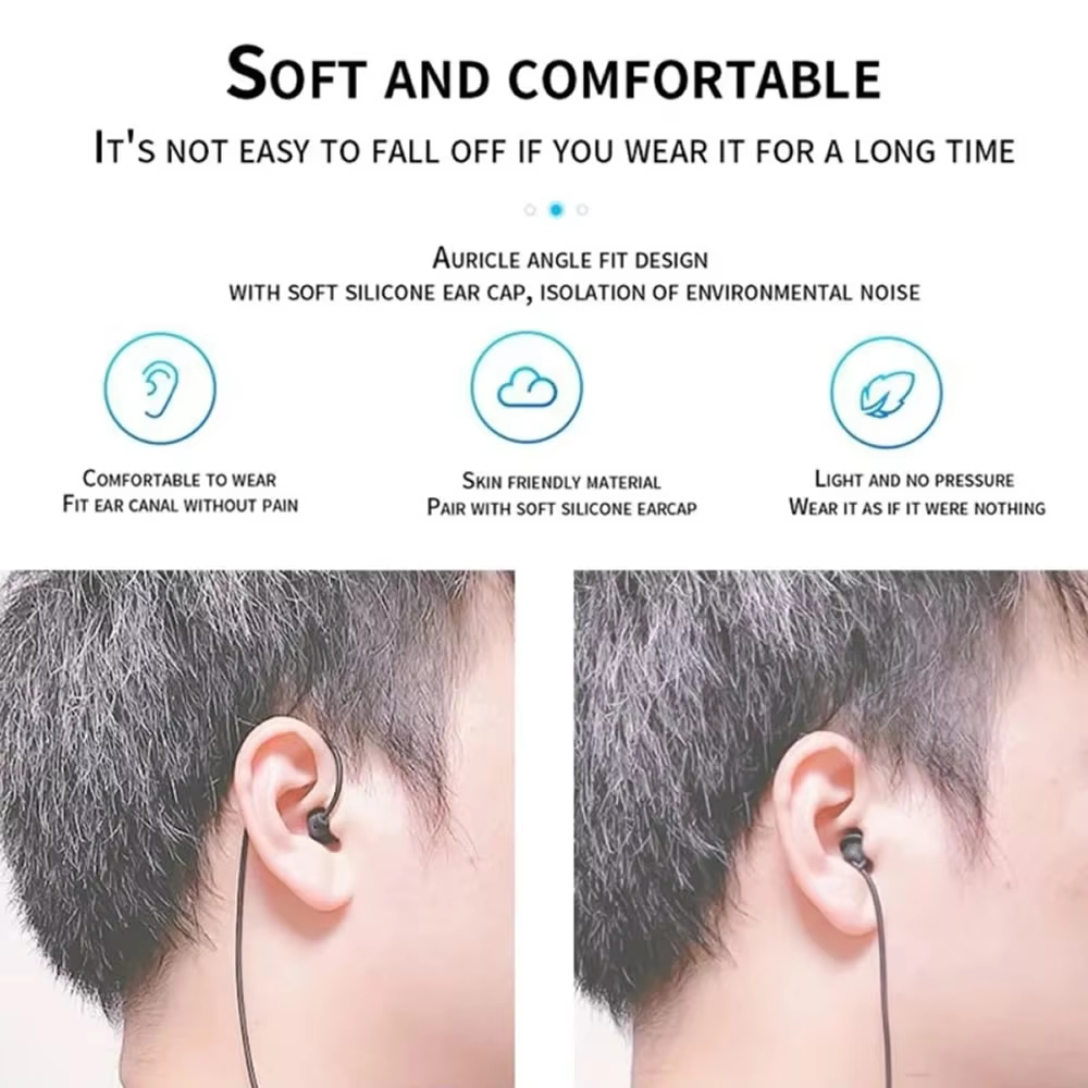 3.5mm 짧은 유선 헤드폰 실리콘 이어폰 이어폰 형  - Audio Music Bluetooth 리뷰 및 가격
